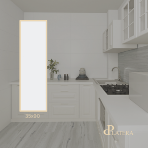 la platera  35x90 Saten Blanco
