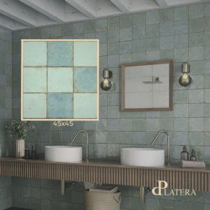 la platera Դեկոր 45x45 Kube Kur Emerald