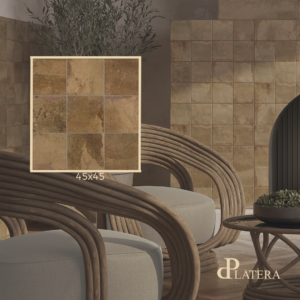 la platera Դեկոր 45x45 Kube Cora Cobre