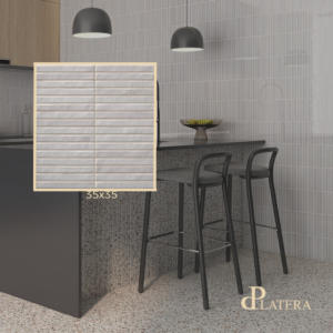 la platera Դեկոր 35x35 Pencil Kromo Ash