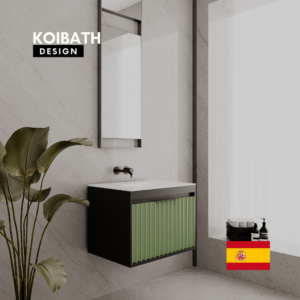 Լոգարանային կահույք Koibath Saona Grafito Verde Oliva 60