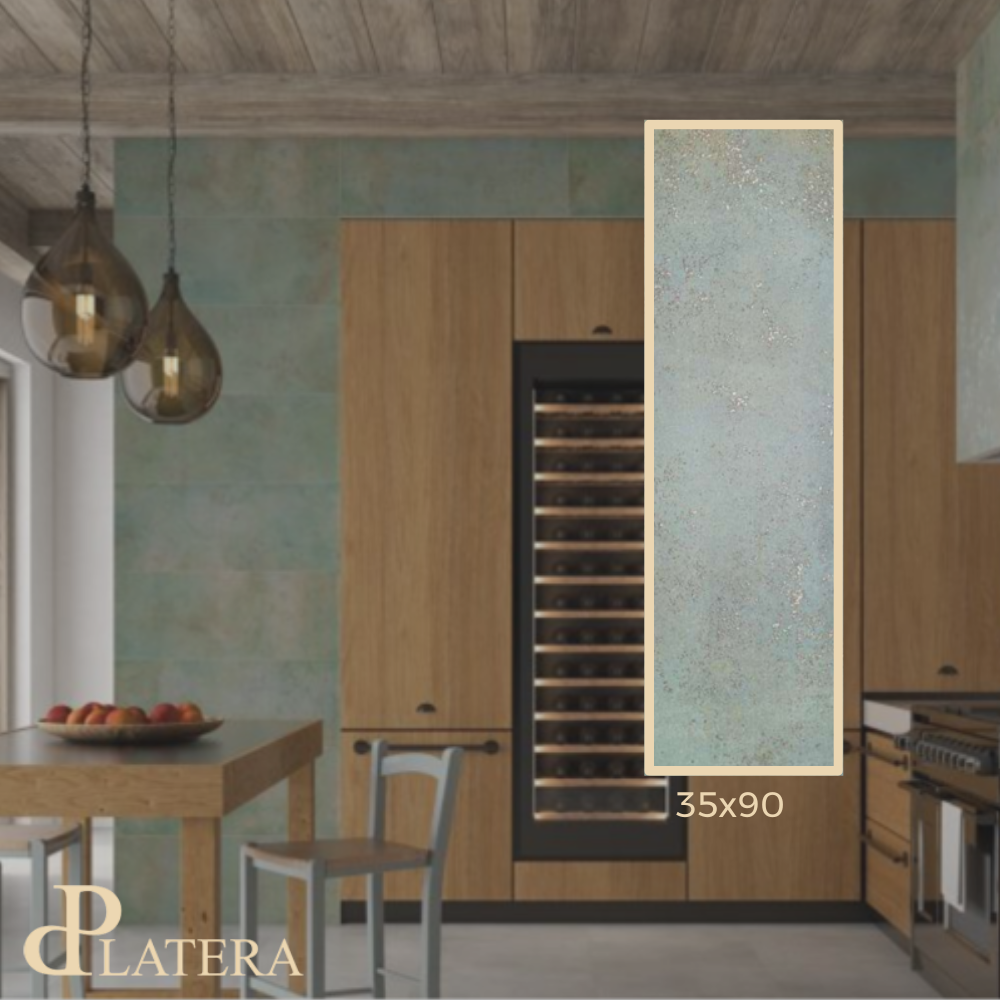 La Platera Vulkan Turquoise 35x90