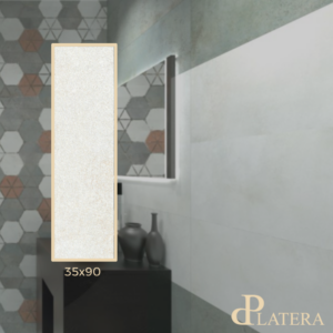 La Platera Vulkan White 35x90