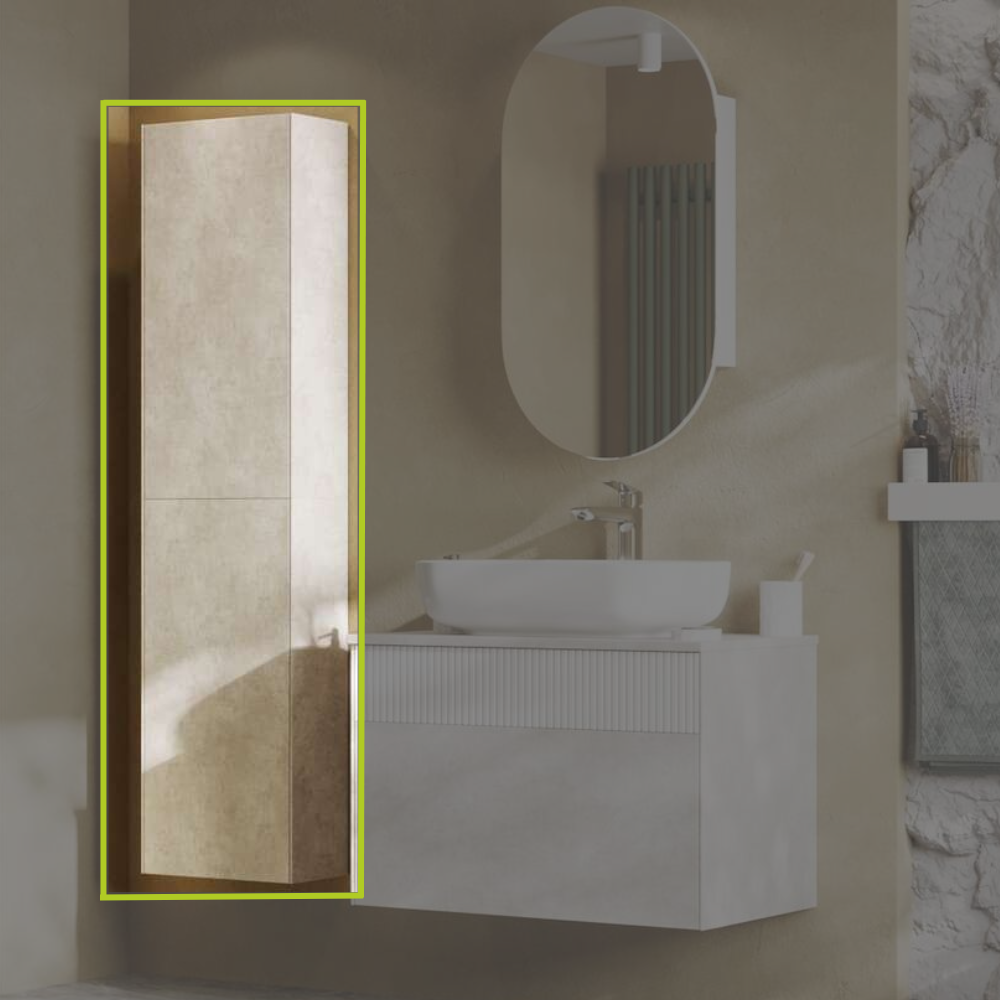 Պահարան AQUATON կախովի MARBLE SLATE - Image 3
