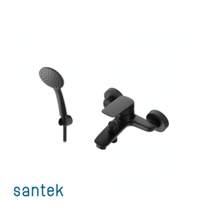 Ցնցուղ ծորակով Santek Taos սև
