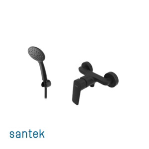 Ցնցուղ ծորակով Santek Taos սև