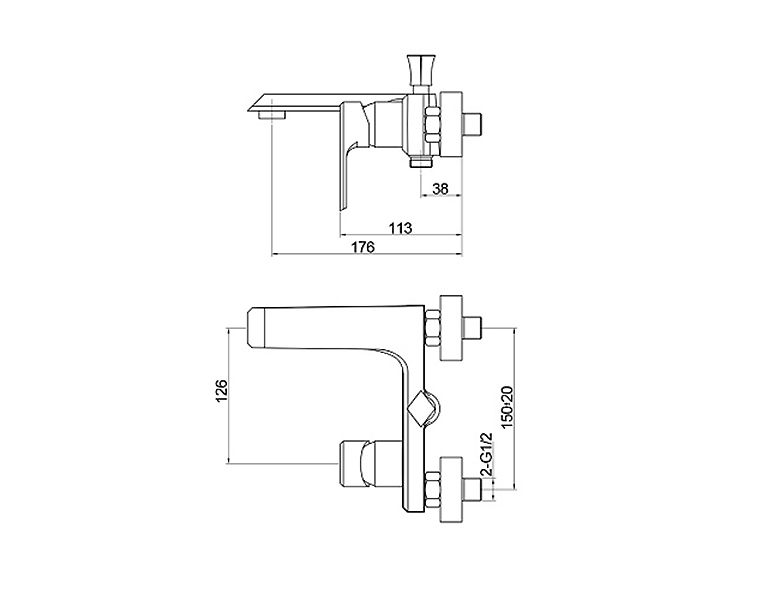 ծորակ լոգասենյակի Raiber Zigen R1902․